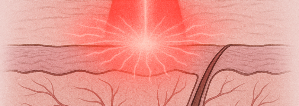 Nízkoúrovňová laserová (světelná) terapie (LLLT) v kůži: stimulace, hojení, obnova